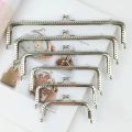 Metal Purse Frame Kiss Clasp Mini Vintage Bag Hardware Purse Clasp Frame Bag Kiss Clasp Lock Handle Bag Accessories. 