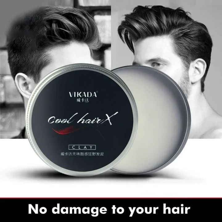 Men Hair Styling Mud Non Greasy Styling Daily Clay High Strong Creme Para Cabelos Hair Clay Strong Hold Matte Hair Styling Wax