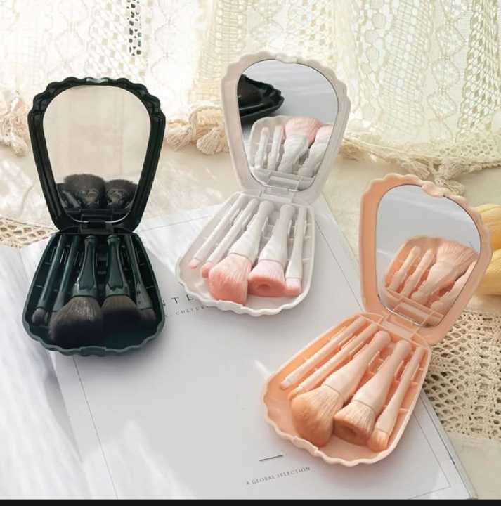 Makeup%20Brush%20Set%20With%20Mirror,%20Portable%20Home/Travel%20Use,%20Eye%20Shadow,%20Highlighter,%20Foundation%20-%20Image%203
