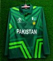 Pakistan Asia Cup  World Cup Jersey Pakistan Collar Full sleep   Polo Jersey - Cricket Jersey. 