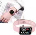 New LED Digital Fashionable Luxury Silicone Band Sports Colourful Belt Watch for Women.