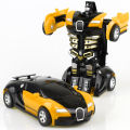 Rescue Bots Deformation Transformer Car One-Step Car Robot Vehicle Model Action Figures Toy Transform Car for Kids.