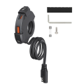 QC3.0 Motorcycle USB Charger 30W USB Fast Charger Waterproof Handlebar Mounting Bracket Charger for Bike Digital Camer. 