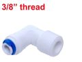 RO Pump Elbow for RO Water Filter Purifier 1/4 Male Elbow Connector 1/4 (White, Standard Size) -2 Piece. 