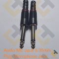 PLASTIC 6.35mm JACK NORMAL Quality MALE Audio Mic Jack 6.35mm 1/4″ Plug Microphone Mono Plastic Jack Solder Connector Adapters For Microphone. 