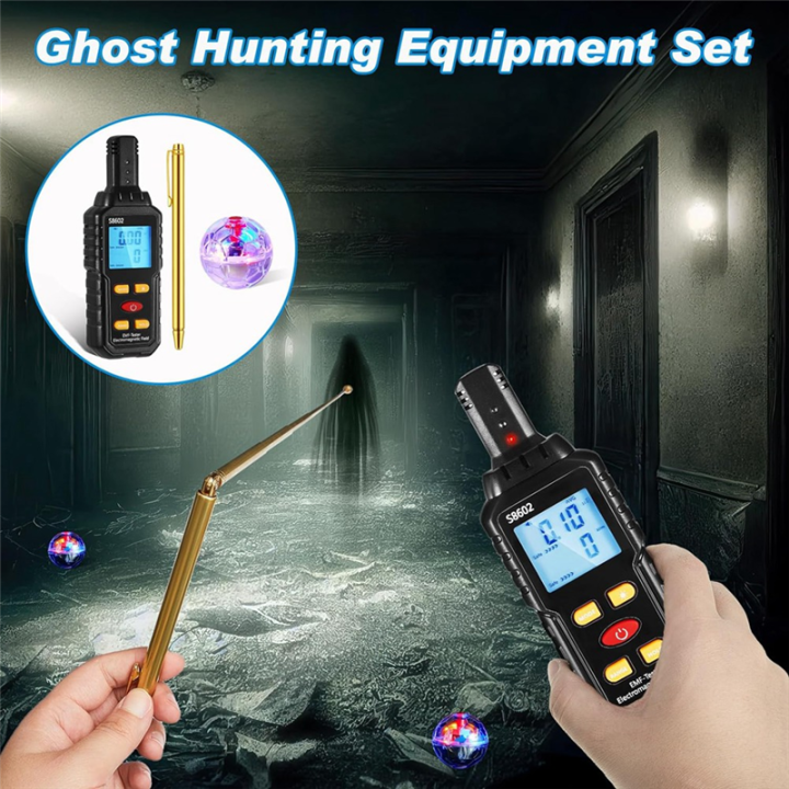 Ghosthunting%20Equipment%20Kit%201%20EMF%20Radiation%20Detector%202%20LED%20Cat%20Balls%202%20Copper%20Track%20Poles%20Cat%20Balls%20Ghosthunting%20Ghost%20Equipment%205PCS%20-%20Image%202