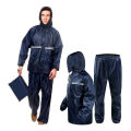 Rain coat 100% Waterproof Dark Blue Color.