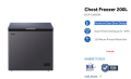 Haier Official 200 Ltr Chest Freezer  (HCF-230SGM) Premium Glass Door Design 🧊Free delivery 0% EMI available with Free Delivery. 