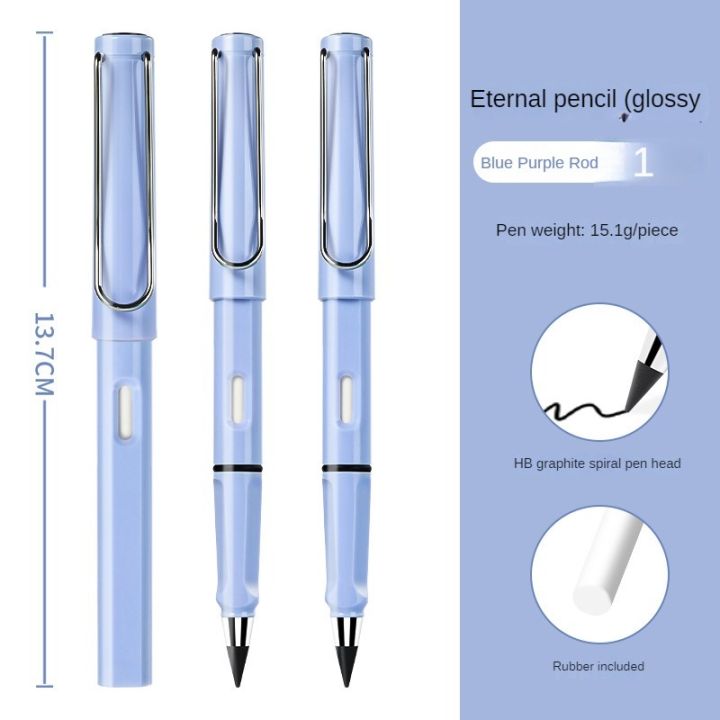 【KuaKe Mall】（NEW）Unlimited/Infinity Magic Pencil with Eraser and Replacement Nibs, Tree-Friendly Cute Forever Pencil for Kids Writing, Sketch, Drawings Inkless Pen for Flawless Handwriting: Effortless and Timeless Pencil