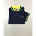 Premium Export Quality White Color  Lacoste Brand Polo-T-shirt. 