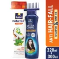 ANTI HAIR-FALL BUNDLE - Parachute Anti Hairfall Oil Extra Care 300ml (Root Applier) & Parachute Naturale Shampoo Anti Hair Fall 320ml.
