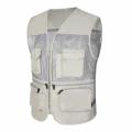Men's Outdoor Fishnet Sleeveless Mesh Waistcoat Hollow Out Multi Pockets Photography Vest Breath Casual Comfort Workwear Coat. 