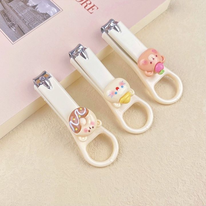Cute%20Cartoon%20Nail%20Clippers%20Creative%20Bear%20Bow%20Animal%20Fingernail%20Cutter%20Cream%20Color%20Folding%20Anti-splash%20Manicure%20Nail%20Scissors%20-%20Image%203