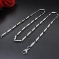 Skab Perfect Rice Chain for Boys and Men Plated Stainless Steel Chain.