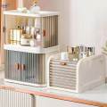 Desk Storage Box Stackable Display Case Small Foldable Desktop Organizer. 