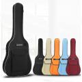 40/41 Inch Oxford Fabric Acoustic Guitar Gig Bag Soft Case Double Shoulder Straps Padded Guitar Waterproof Backpack. 