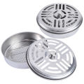 1pcs Stainless Steel Mosquito Coil Box Portable Mosquito Coil Holder. 