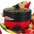 Multi Cooker with Heat Controller including 3 pots 5.0 Liter 1500W Big Power Red Multi Cooker Functional Electric Multi Rice Cooker. 
