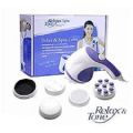 Relax Tone Spin Body Massager With 5 Headers Relax Spin Tone Slimming Lose Weight Burn Fat Full Body Massage Device. 