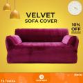 2 Seat Velvet Sofa Cover.. 