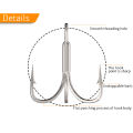 High Carbon Steel Fishing Hook  1 pc .Fishhooks Durable Treble Hooks with barb strong stiff hooks 1pc. 