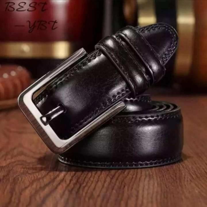 Black Artificial Leather & formal Blet for Men.