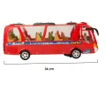 Cheap price electric plastic small mini school bus toy for kids baby children B/O car with lights sound. 