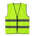 High Visibility Reflective Strips Safety Vest Clothing Fluorescent Yellow. 