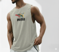 GYM Premium China mesh tank top // Sleeve less workout T-shirt For men.