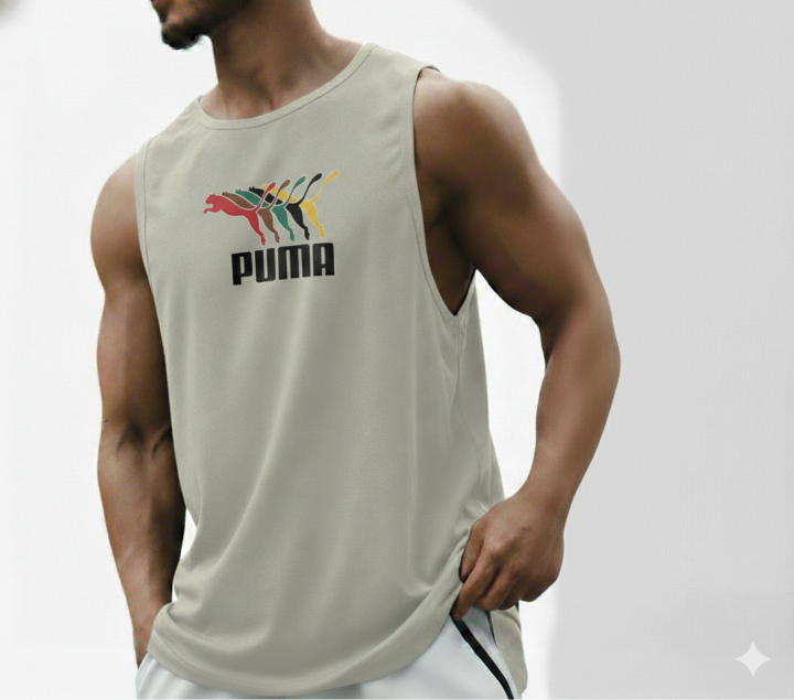 GYM Premium China mesh tank top // Sleeve less workout T-shirt For men