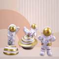 3Pcs PVC Astronaut Statue Spaceman Figurine Action Figure for Shelf Bedroom Kids Gift. 