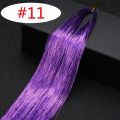90cm Sparkle Hair Tinsel Rainbow Colored Strands Girls Headwear Hairbinge Hair Laser False Hair Extensions Decor Glitter Strips. 