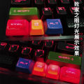 Loser's Eye Corsair K65 K68K70 K95 Punisher 710+ backlight translucent large full set of mechanical keycaps. 