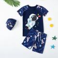 Children's swimsuit new boys, girls, big children, students, baby, quick-drying, cartoon swimpants, hot spring sunscreen swimsuit set.