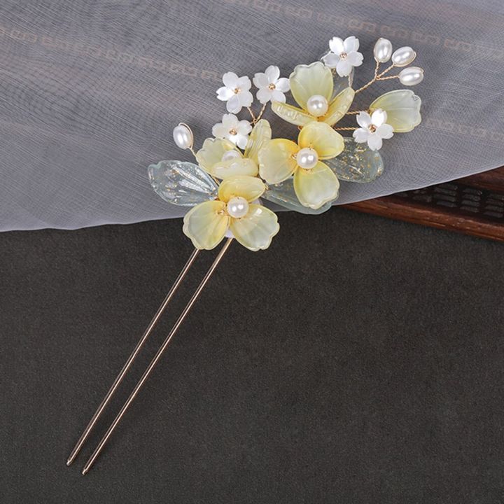 Flower%20Hair%20Sticks%20Chinese%20Hanfu%20Hair%20Accessories%20For%20women%20Light%20Yellow%20Floral%20Hairpins%20Retro%20Girls%20Hairbands%20Wedding%20Jewelry%20-%20Image%202