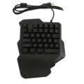 One Handed Gaming Keyboard Mini Gaming Keyboard Half Keyboard Gaming RGB Gaming Keyboard With 35 Keys Portable Keyboard. 