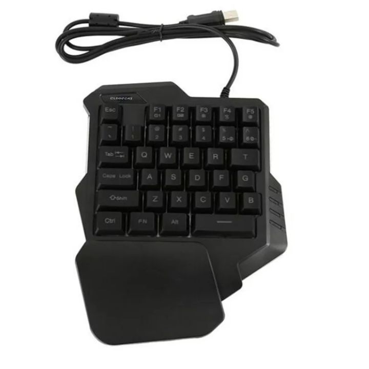 One Handed Gaming Keyboard Mini Gaming Keyboard Half Keyboard Gaming RGB Gaming Keyboard With 35 Keys Portable Keyboard