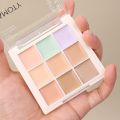 FAMOTY Nine-colors Concealer Palette Long-lasting Moisturize Color Corrector Cream Bronzer Contouring Brightening Highlighter Dark Circles Cover Cosmetics Tools. 