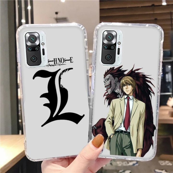 Death Note Ryuk kira anime Transparent phone case for xiaomi redmi mi note 7 8 9 10 11 12 k40 pro t s ultra lite