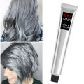 【High Cost-Performance】 Gray Color Hair Dye Cream Unisex Smoky Gray Style 100ml Light Grey Silver Permanent Hair Dye Color Cream Unisex Hair Creams. 