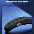 Neck Speaker, Neckband Bluetooth Speaker Support Small Memory Card Wearable Stereo Noise Cancelling for Home for Travel.
