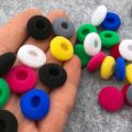 200pcs/100pairs foam ear pads for headphones sponge headphone replacement earphones earpads earphone covers ear cups 18mm caps. 