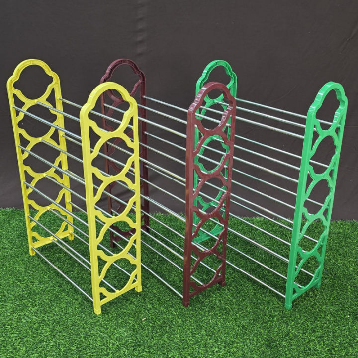 6 Layers Stock Non-Breakable Shoe Rack Shoe Shelf - Multicolo
