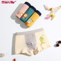 4Pcs Teenager Boy Breathable Cotton Boxer Suitable For Baby Boys 2-12 Years Old Cute Design Print Boys Panties. 
