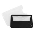 Credit Card Size Lighted 3X Magnifier Bundle Includes 4 Magnifiers, Each Magnifier for Reading Has 3X Lens. 
