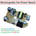Charger Fan Power Board with 12V Battery Charger DC 15V 2A Rechargeable Fan Charger Baord for AC DC Charger Fan 12V Battery Similar HD-66TNA03. 
