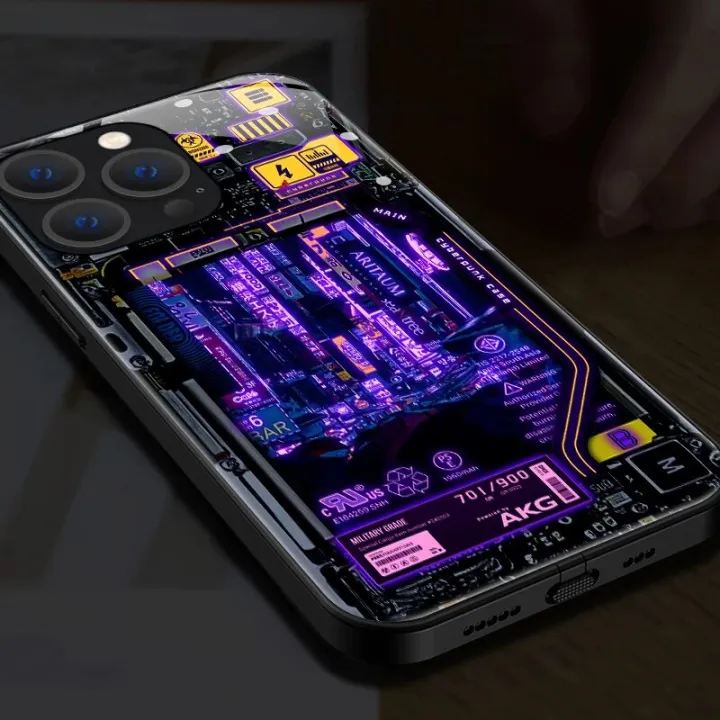 Cyber%20Punk%20Style%20Smart%20voiced%20induction%20luminous%20mobile%20phone%20case%20For%20OPPO%20A93/A97%20A55/A54/A56/A57%20Realme%20V23%20A77/A72%205G%20Covers%20-%20Image%204