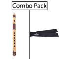 Master Tuned Combo of Bamboo Flute and Flute Bag  Key-G. 