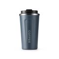 17oz Travel Mug, 510ml Insulated Coffee Mug Spill, Stainless Steel Vacuum Tumbler, Big Water Bottle, Double Wall Leak-Proof Thermos for Keep Hot/Ice Coffee,Tea, Black. 
