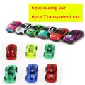 6/12pcs Pull Back Car Toys Racing Car Baby Mini Fire truck Cartoon Pull Back Bus Truck Kids Toys For Children Boy Gifts. 
